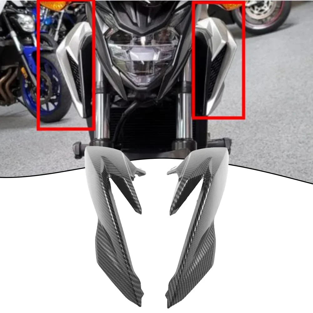 Upper Fairing Tank Air Vent Front Side ABS Black Carbon Fiber Easy Installation For HONDA CB500F 2016-2018 Motorcycle Accessory