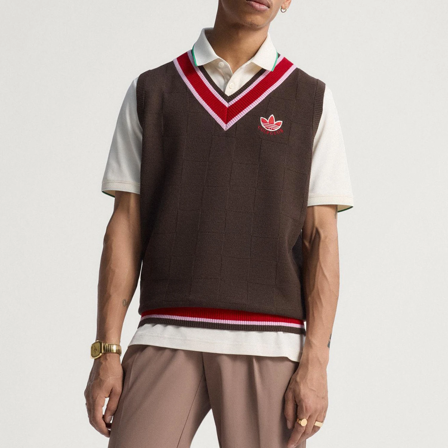 Adidas Originals Trefoil Mens Golf Vintage Vest JW9862