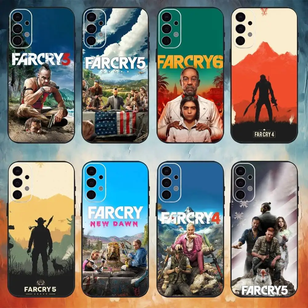 GameThrilling Open World f-Far Crys Phone Case For Samsung S26,25,24,23,22,30,21,10,9,Ultra,Plus,Lite Black Soft Case