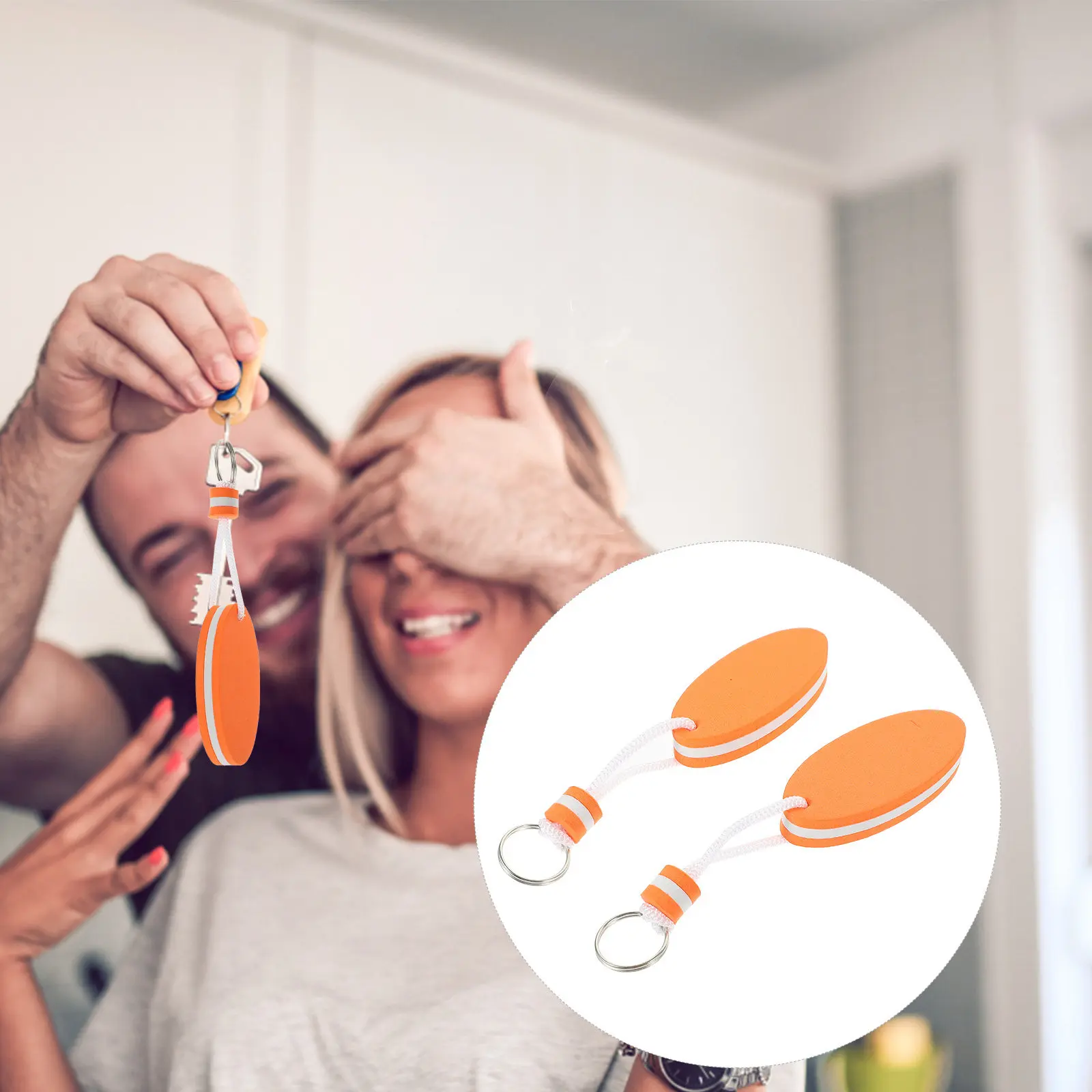 

Набор из 2 водонепроницаемых брелоков из ЭВА с легким и прочным шнурком для плавания, гребли, каякинга, каноэ и парусного спорта