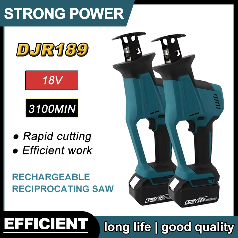 

Fit Makita DJR189 18V Cordless Electric Reciprocating Saw Brushless Rechargeable Wood Metal Cutting Saw Portable Saw Power Tool