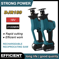 Fit Makita DJR189 18V Cordless Electric Reciprocating Saw Brushless Rechargeable Wood Metal Cutting Saw Portable Saw Power Tool