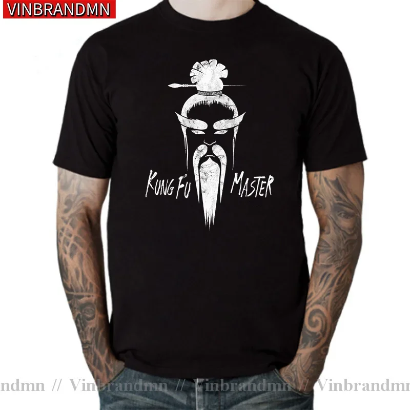 Tai Chi Kung Fu Master T-shirts Pai Mei White Lotus Kill Bill T Shirt Men Hattori Hanzo Tshirt Tarantino Film Tees Tops Clothing