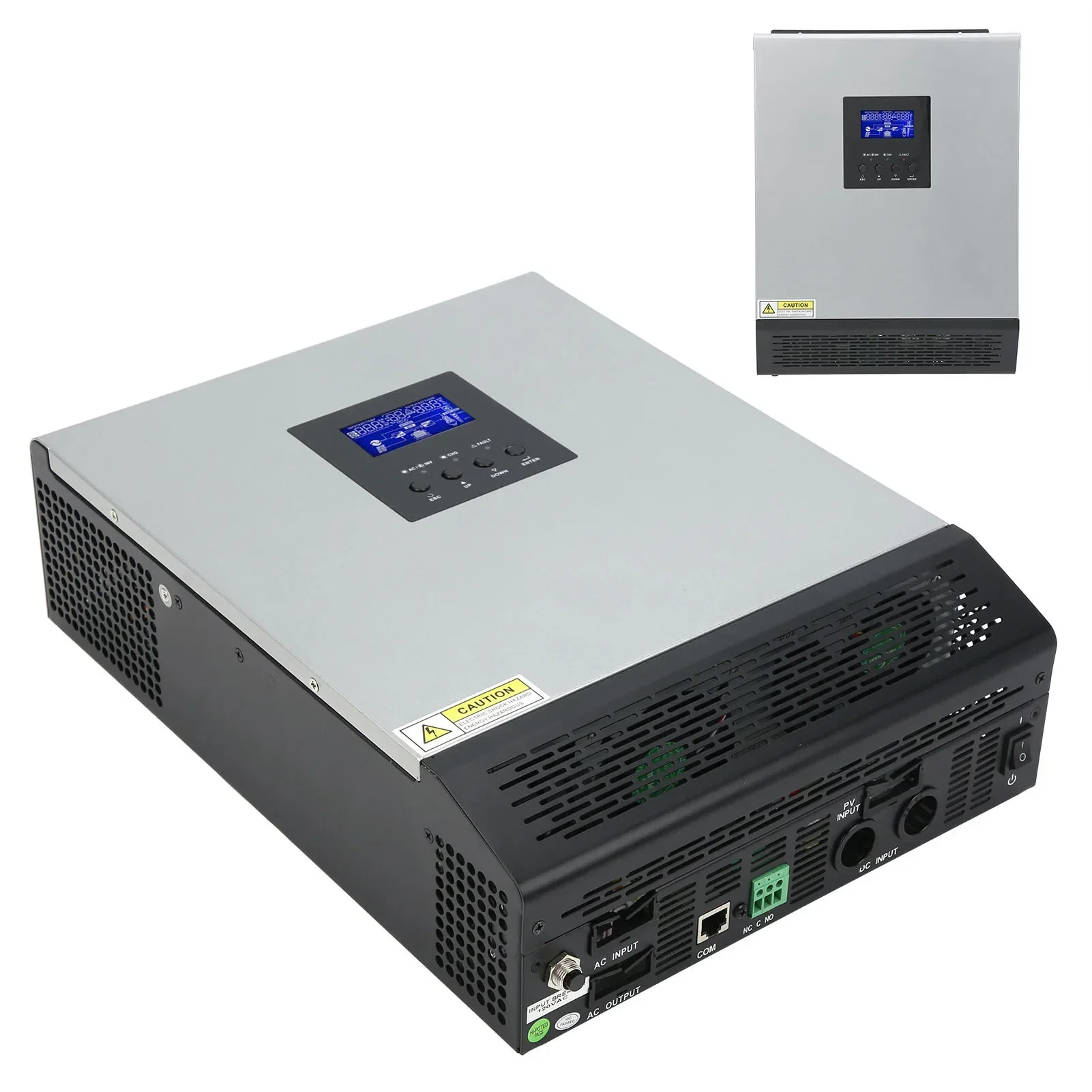 PWM Solar Inverter Stainless Steel Off Grid Controller Integrated Machine for 3KVA 2400W 120V