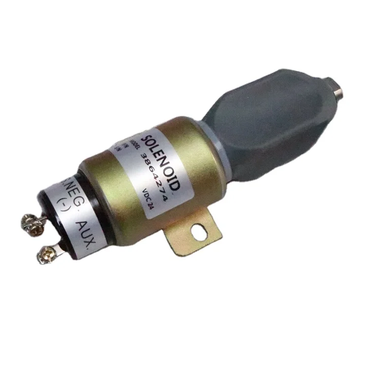 

Excavator Dump Truck Parts 4B3.9 6B5.9 Diesel Engine 24V Fuel Stop Solenoid Valve 3864274