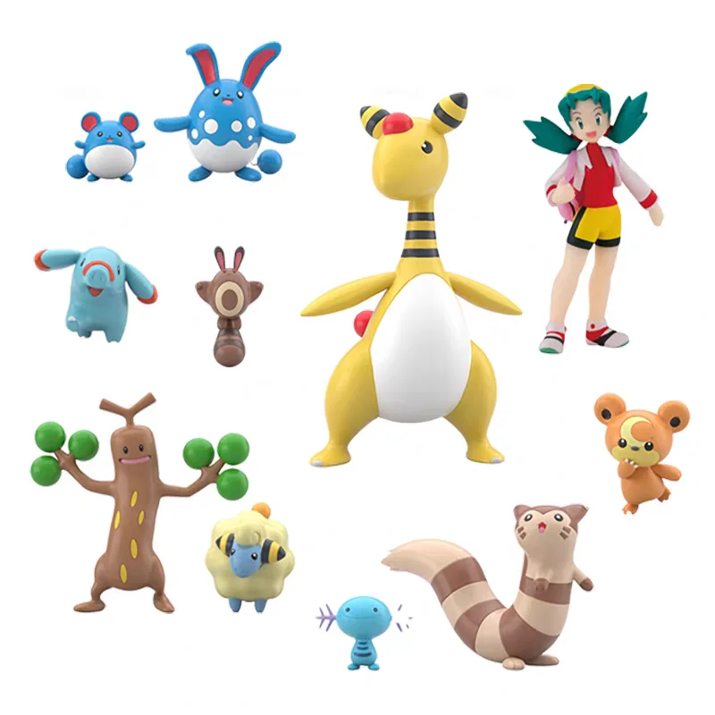 Покемон слепая коробка игрушки Johto Region 2, аниме-фигурка Sudowoodo Mareep Marill Azumarill Ampharos, модель куклы, игрушки, подарки для детей