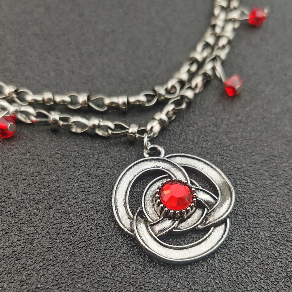 Movie Classic American Rhaenyra Targaryen Red Ruby Chains Necklace Fashion Jewelry