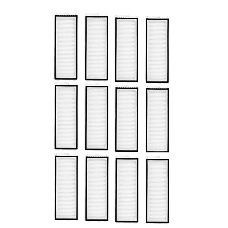 طقم فلتر بديل للمكنسة الكهربائية N83R - 12 قطعة يناسب موديلات Roborock Qrevo 5AE/Qrevo C/Qrevo C Pro/Qrevo Curv 2 Pro