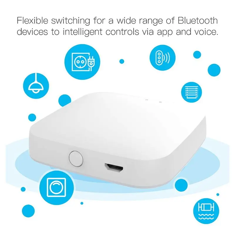 ABZW Smart Home Bridge Tuya Bluetooth Gateway Tuya Bluetooth Device Work With Smart Life App Remote Control