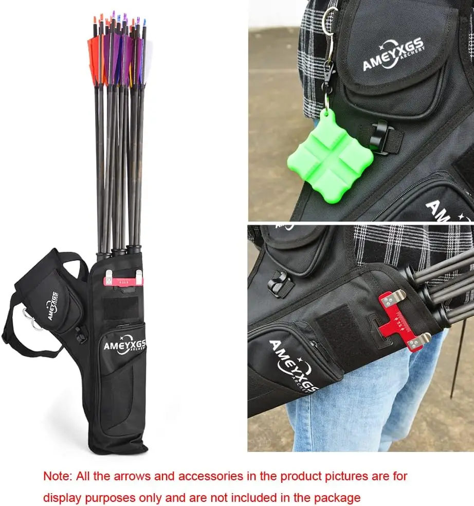 Aljaba de cintura con tubos para flechas - tela Oxford, cinturón - imagen 2