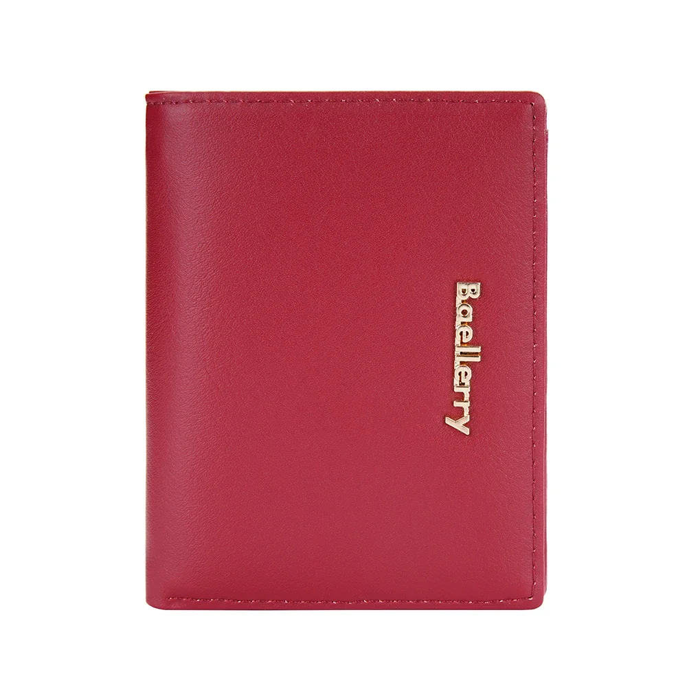 New Luxury Women PU Leather Wallet Short Zipper Coin Wallet Money Clip Card Holder Classic Female Fashion Solid Simple Purse Bag