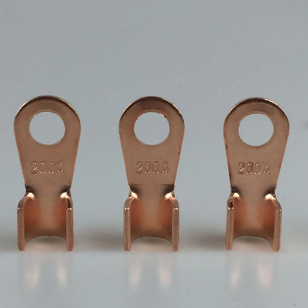 5 Pcs OT-200A Open Vat Rood Koper Ring Lug Batterij Terminals Wire Crimp Connector Crimp Terminal Voor Draad