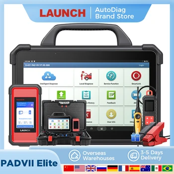 LAUNCH X431 PADVII Elite Car Diagnostic Tools PAD7 PAD VII J2534 Smartlink Automotive Scanner Auto Diagnostic Online Programming