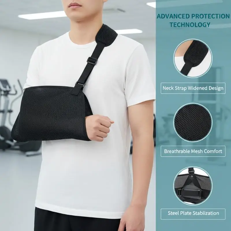 Adult Children Arm Fracture Sling Shoulder Elbow Wrist Dislocation Fixation Belt Rehabilitation Support Protective Equipment
