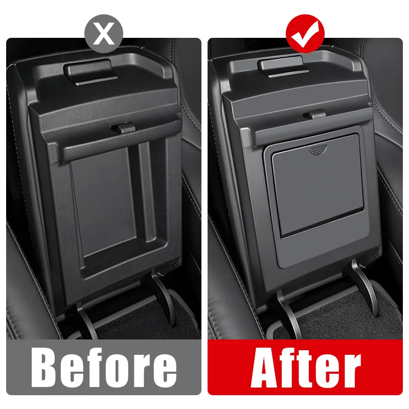 Per Tesla Modello 3 Y 2017 - 2021 2022 2023 2024 2025 Car Center Console Bracciolo Scatola di Immagazzinaggio Nascosta Vassoio Accessori