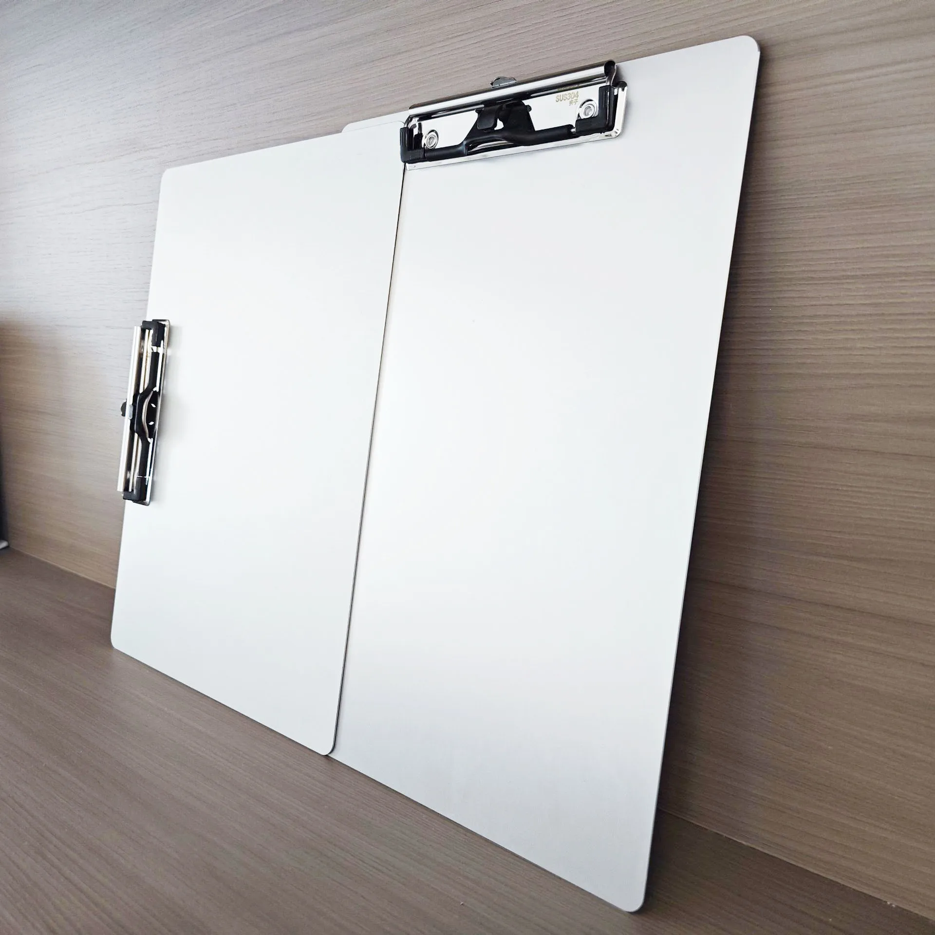 Aluminum Clipboard A4 Folder Metal Clip Board Storage Folder 1.2mm Thickness Writing Pad File Menu Board for Business Supplies