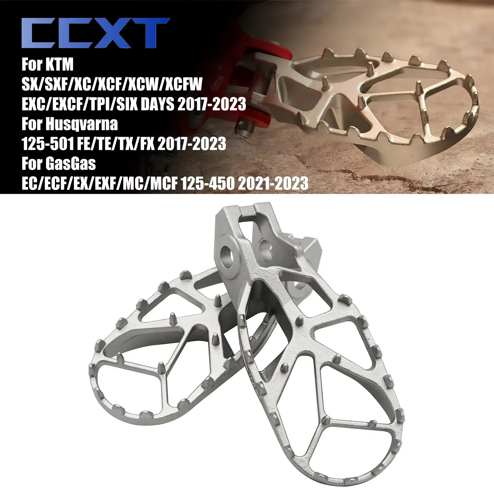 

Для KTM EXC 250 300 SX SXF XC XCF EXC EXCF 125 150 200 250 300 350 400 450 500 2017-2022 Подставка для ног Подножки Педаль