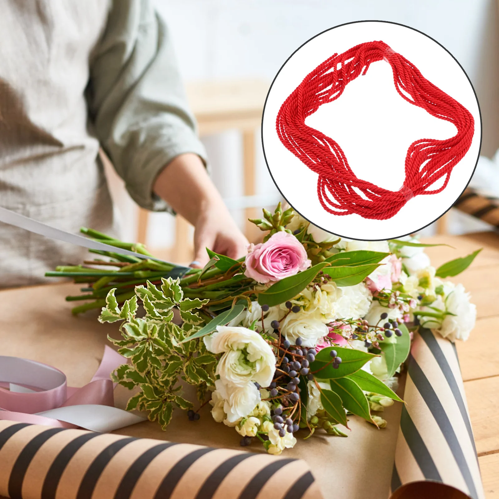 

Polyester For Gift Wrapping Diy Crafts Decorative Drawstring Cord Replacement Colored Crafts Making Gift Packing Simple Durable