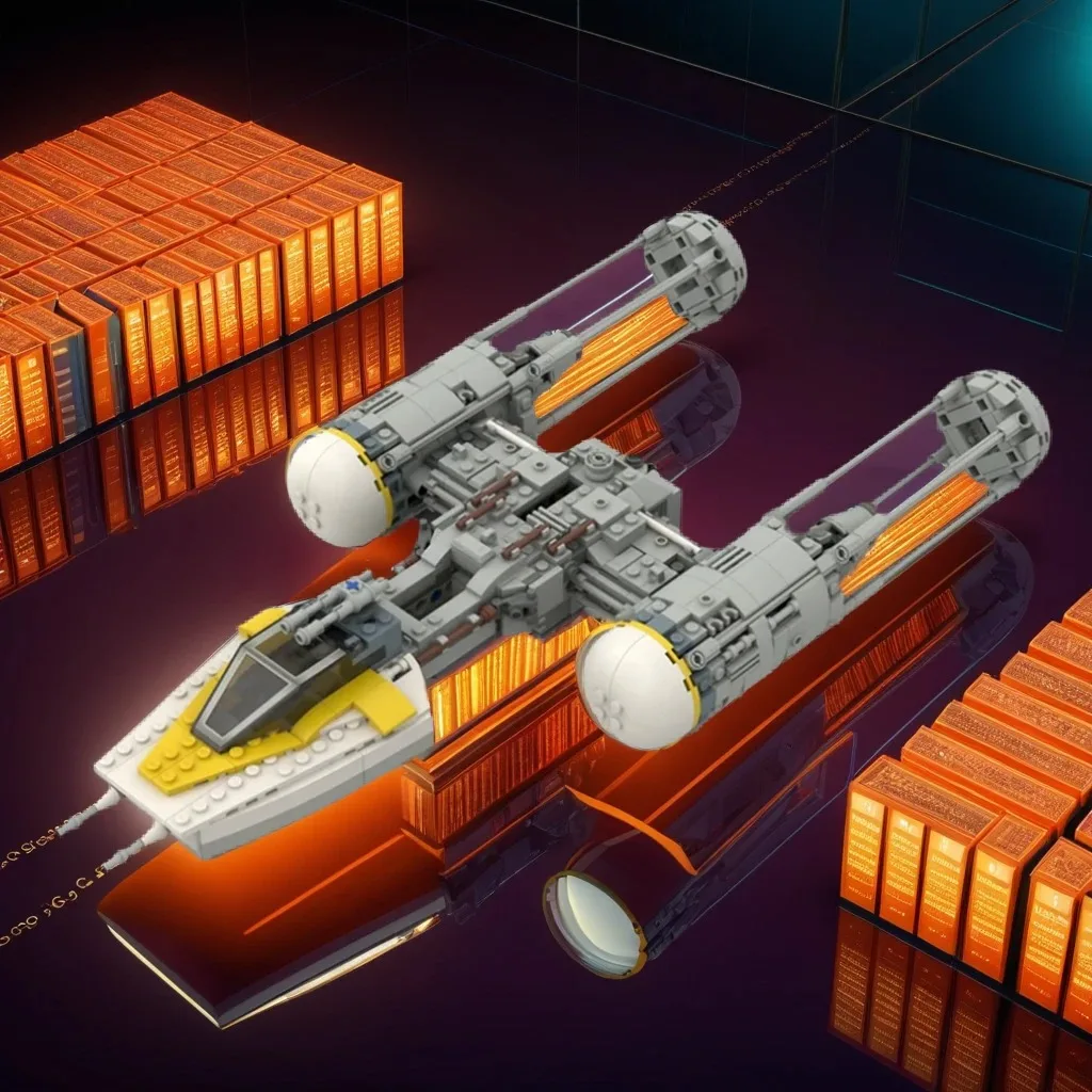 

792 шт. MOC BTL-A4 Y-Wing Starfighter, прочные, универсальные и культовые модели «сделай сам», строительные блоки, игрушки на день рождения, подарок