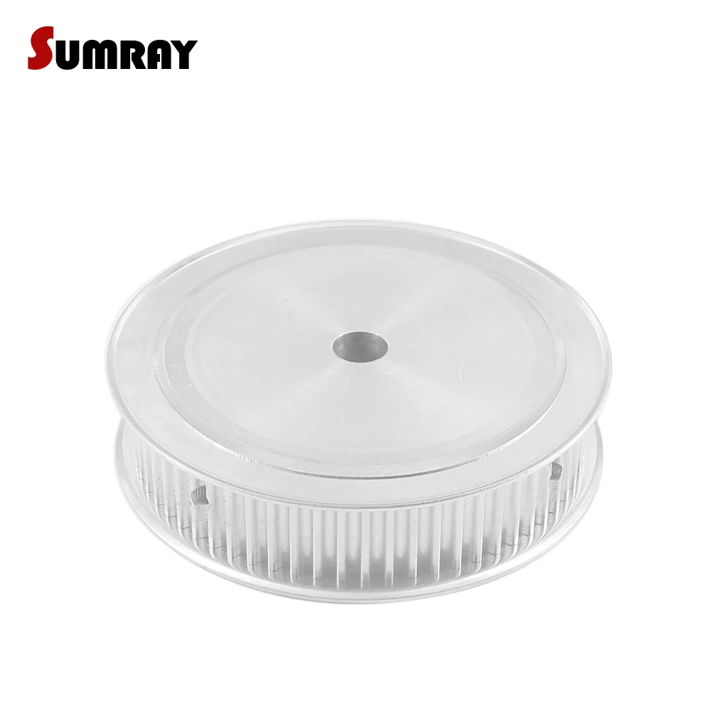 HTD5M 60T Timing Pulley 8/10/12/14/15/16/17/19/20/25mm Inner Bore 16/21/27mm Width Aluminiu Alloy Pulley Wheel for 3D Printer