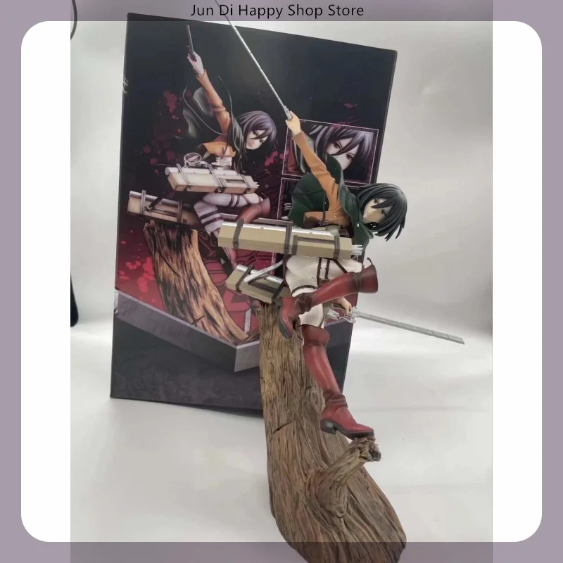 29cm attaque sur Titan Mikasa Ackerman attaque Anime fille Figure modèle Statue garçons Collection bureau décoration ornement jouets cadeau
