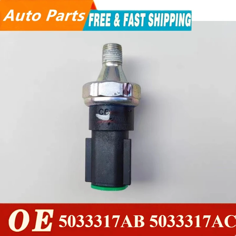 

New Engine Oil Pressure Sensor Switch 5033317AB 5033317AC 68003360AA Fit For Dodge Jeep Chrysler