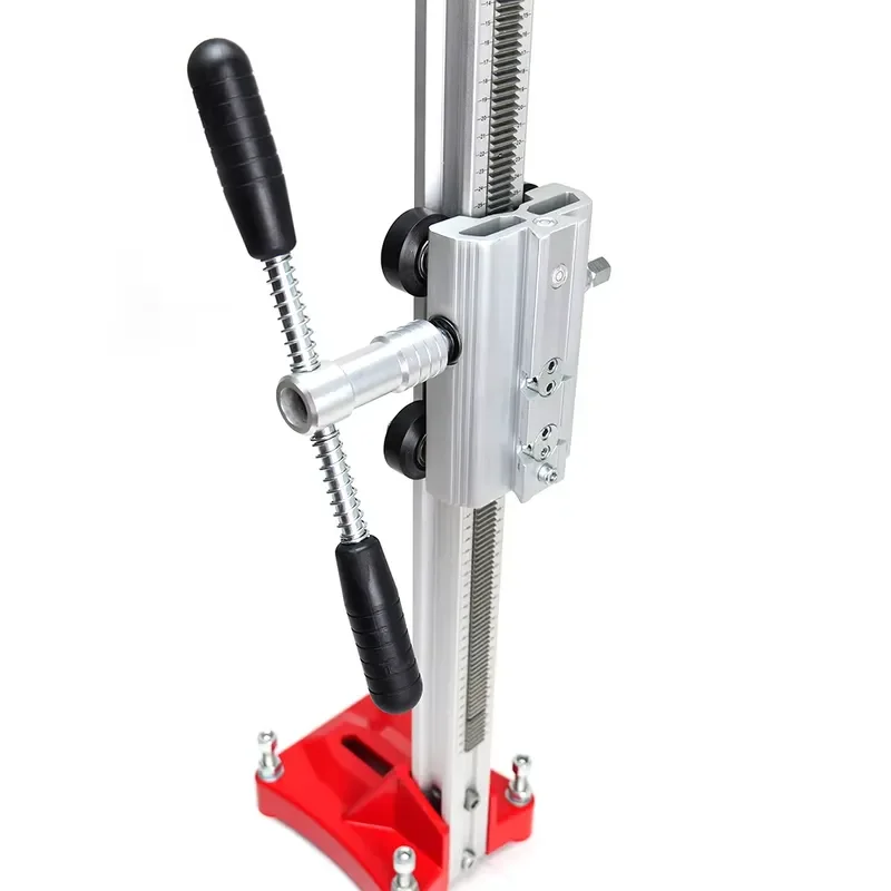 Portable Concrete Coring Rig Bracket 450mm Stroke Lightweight Drilling Guide for Professional Hole Cutting Machine Tool