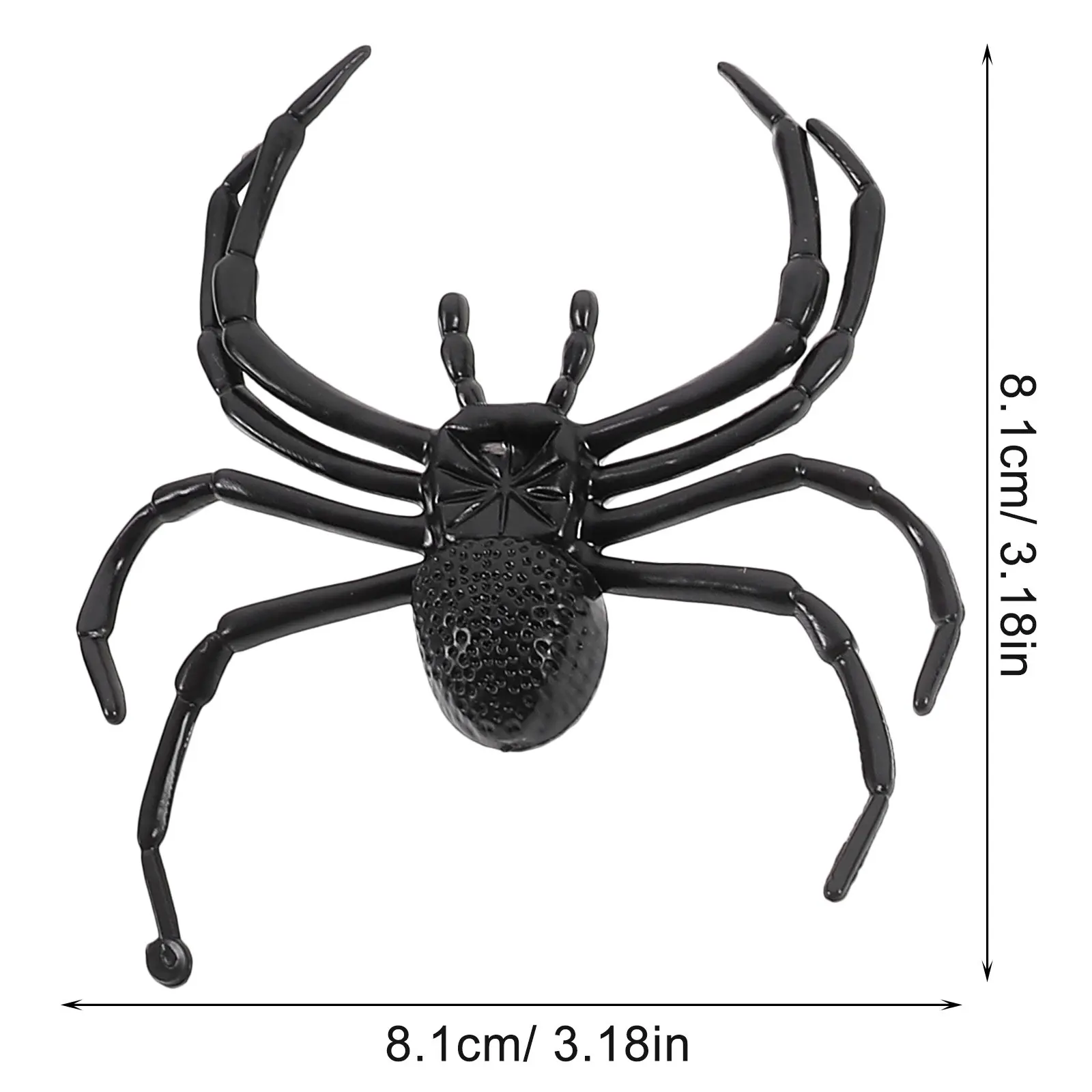 70Pcs Lifelike Plastic Spider Decor Halloween Party Supplies Scary Prank Props Festival Scene Decoration Creative Learning Tool
