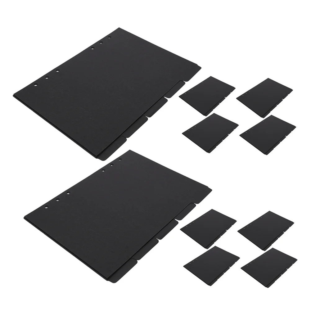 

10 Sheets Paper Binder Dividers Writable Tabs A5 Notebook Organization Index Tabs Office Page Dividers Binder Divider