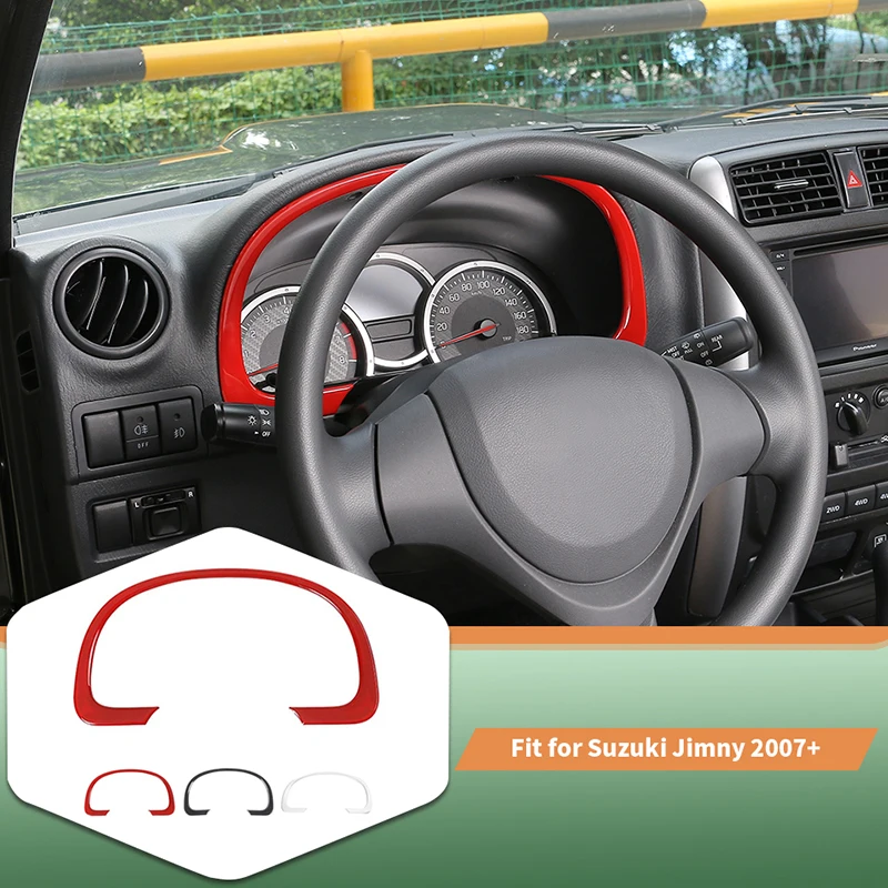 

Car ABS Instrument Panel Decorative Ring Cover Stickers For Suzuki JImny 2007-2017 Interior Accessories