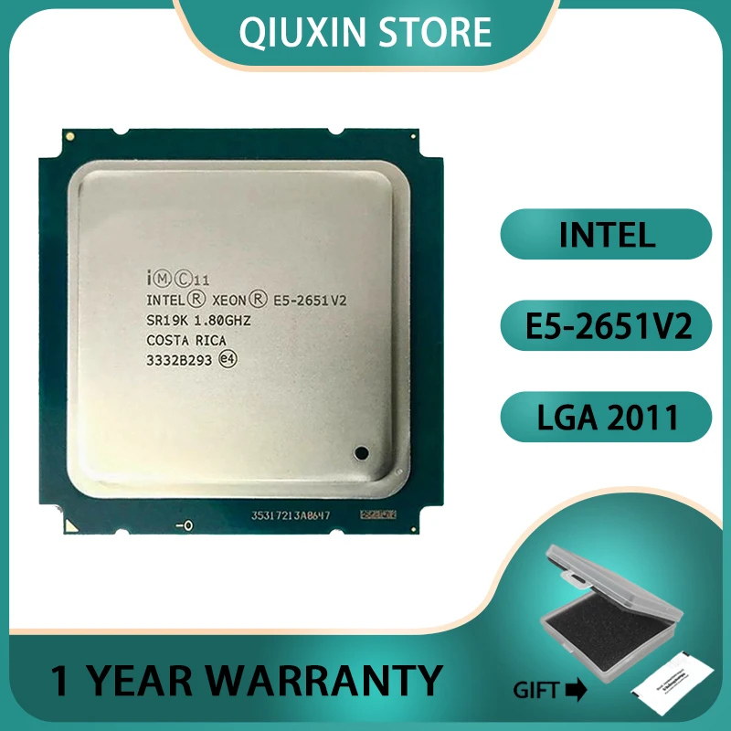 Процессор Intel Xeon  ГГц 30M Cache LGA 2011 E5-2651V2 E5 2651 V2 1,8