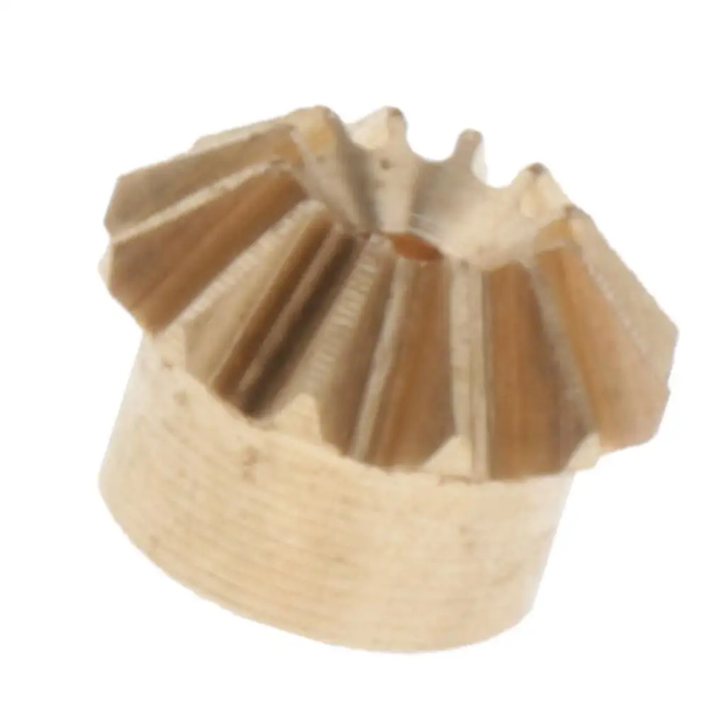 0.4 Module Brass Bevel Gear 12 , 1 Mm Inner Hole Diameter 3mm Height