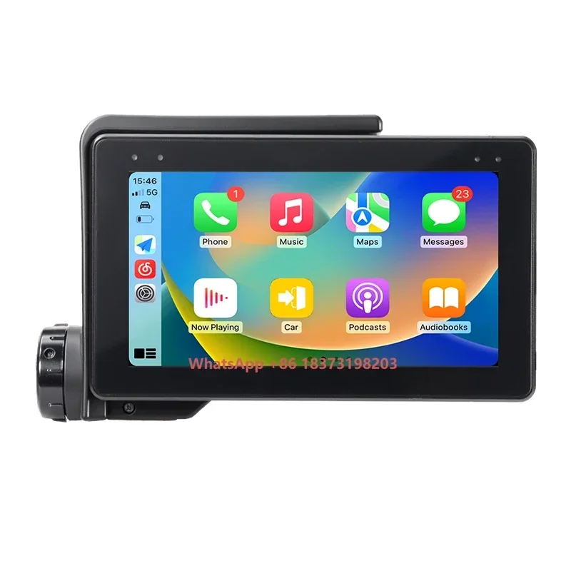 Grandnavi for Motorcycle CarPlay Quick Released Magnetic Wireless Carplay DVR Recording Android Auto GPS Navi Anti Theft