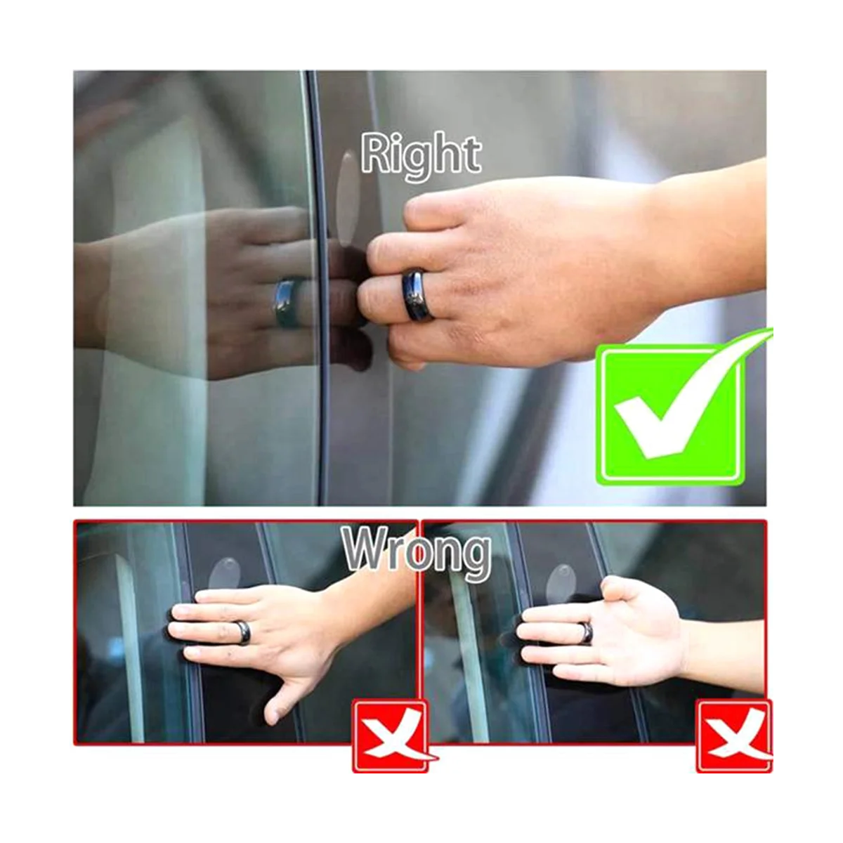 

Умное кольцо для ключей, брелок для ключей, замена для Tesla Model 3 Y для замены брелока для ключей, 53 мм