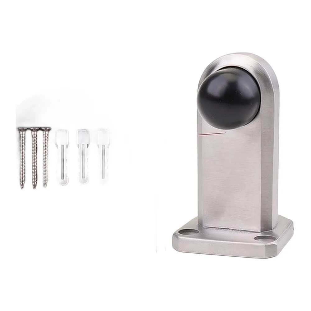 Door Suction Door Stop Toilet Anti-Collision Bathroom Furniture Hardware Glass Door Stainless Steel Wall Mounted for durable