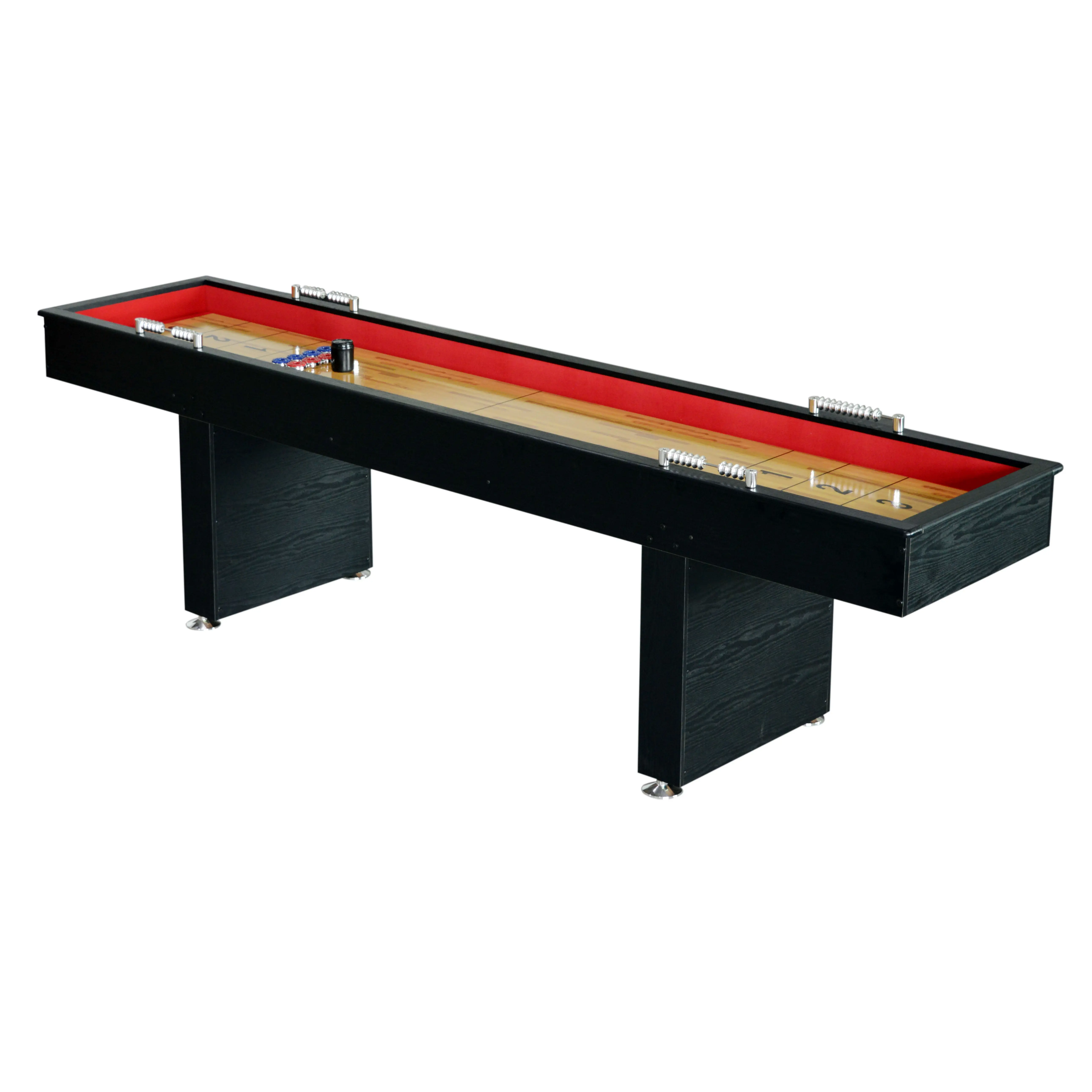 2026 Wholesale 9' Shuffleboard Table with Bowling for Indoor Sports New Home Entertainment Game