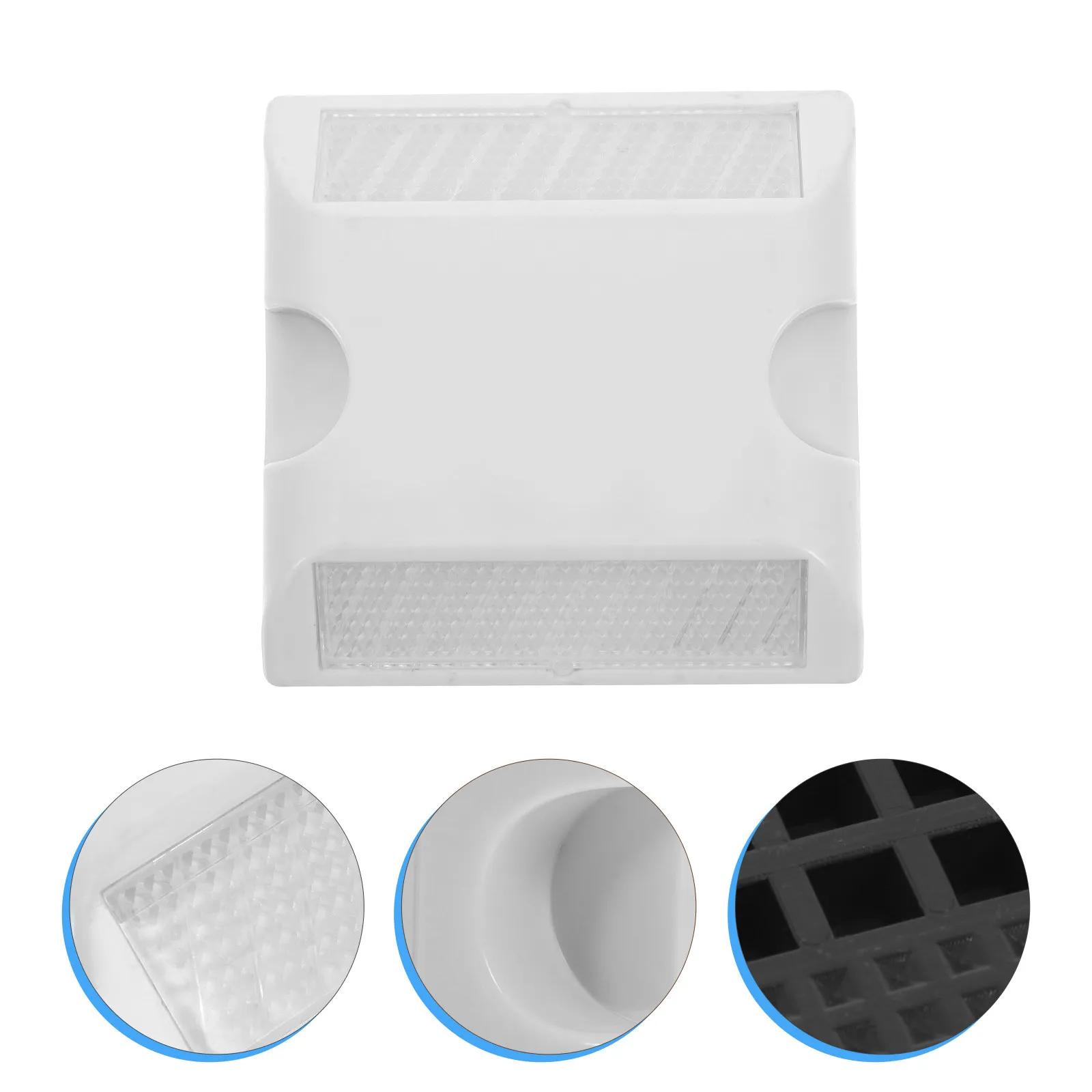 Weatherproof Reflective Road Studs Easy Install Pavement Markers for Driveway Highway Entrance Safety Automotive Roadside