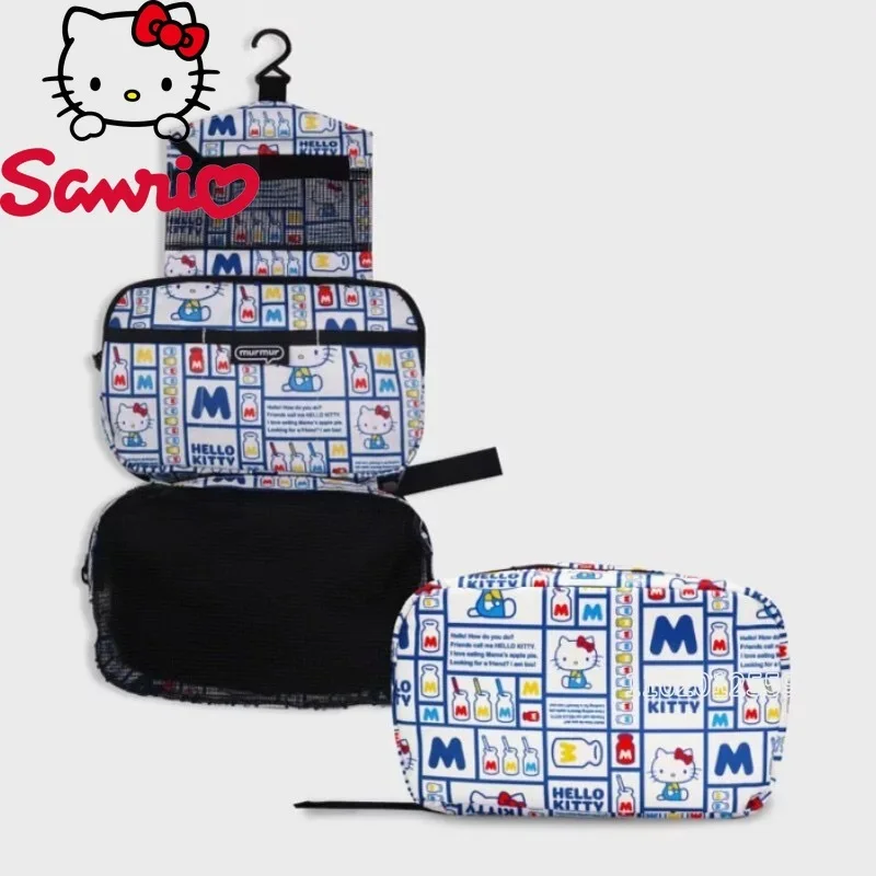 

Sanrio Hello Kitty New Portable Women's Cosmetic Bag Luxury Brand Women's Cosmetic Bag Cartoon Travel Storage Toiletry Bag