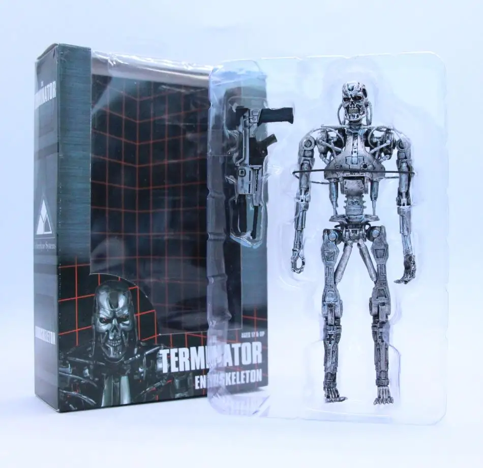 NECA Movie The Terminator T-800 Endoskeleton Halloween PVC Action Figure Collectible Model Toy