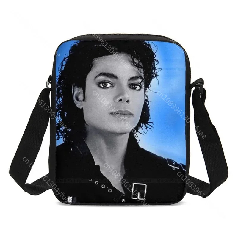 Michael Jackson Crossbody Bags 3D Printing Sling Bags Small Shoulder Bag For Kids and Boy Small Meseenger Bag Back to School