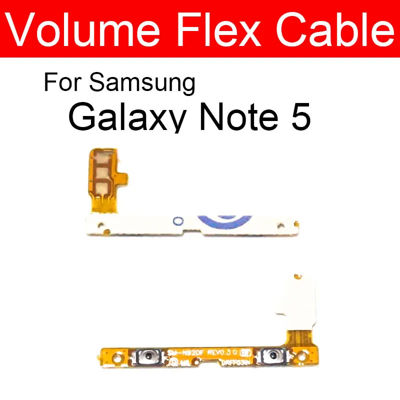 كابل مرن للحجم والطاقة لهاتف سامسونج جالاكسي نوت 5 SM-N920A N920F N920I N920P N920R N920V N9200 شريط مرن بزر التبديل #3