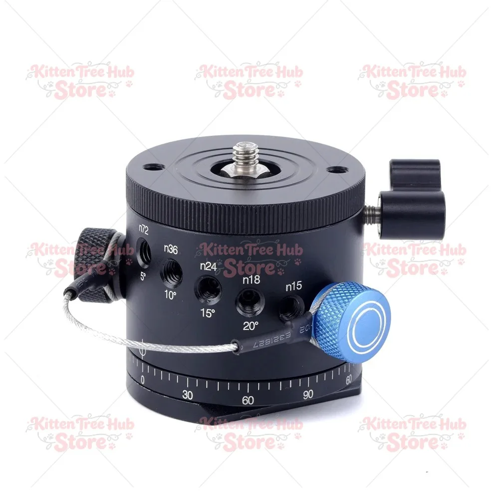 Index Rotator Precision Panoramic Detent Stop Rotation Head Arca Type Tripod Quick Release Base