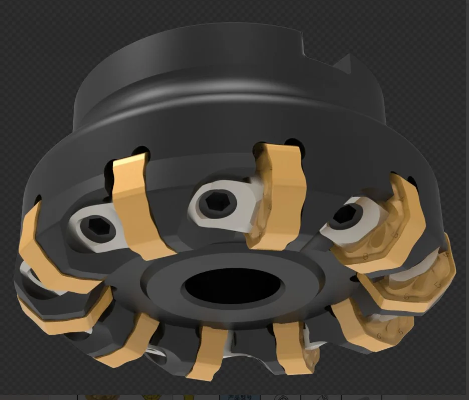 آلات الطحن باستخدام الحاسب الآلي إدراج قاطعة طحن الوجه مع دعم OEM الطلاء