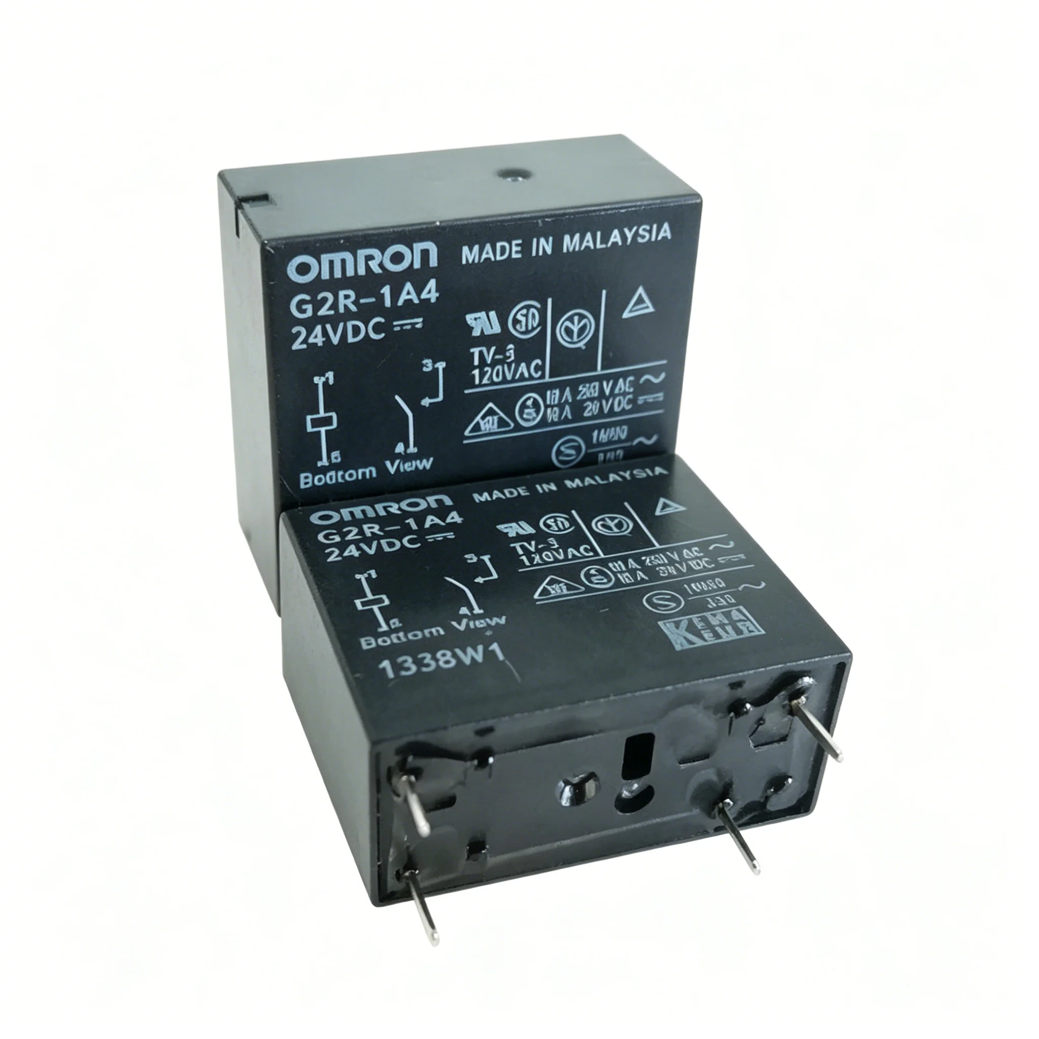 Omron G2R-1A4-24VDC 5VDC 12VDC Power Relay 10A 250VAC SPST-NO PCB Mount 24V DC Coil 4-pin