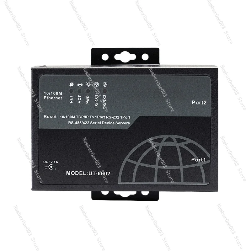 UTEK TCP/IP to Dual-Port RS232 RS485 RS422 Serial Device Server Communication Converter UT-6602