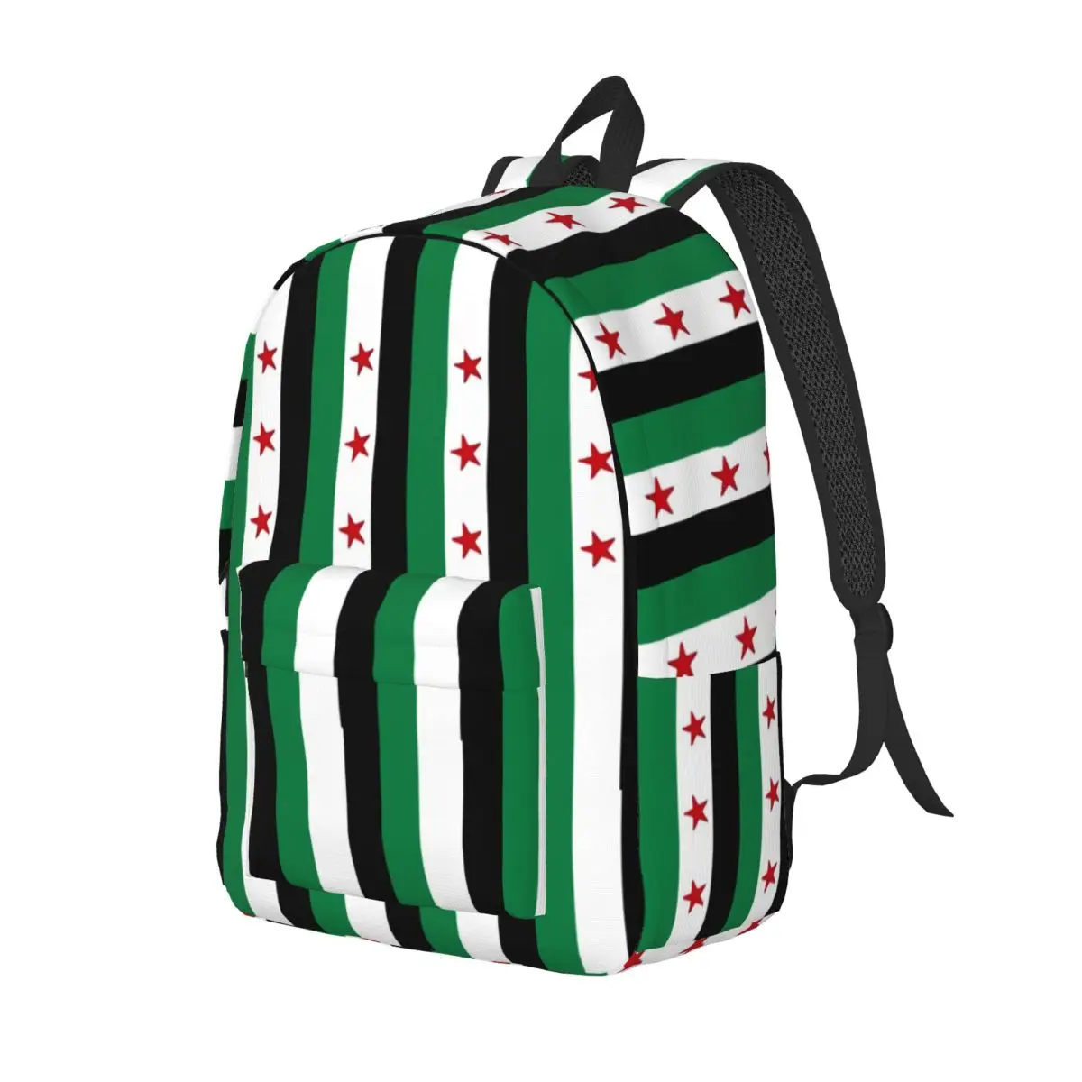 Syria Flag Backpack for Men Women Casual High School Business Daypack Syrian Arab Republic Laptop Computer Shoulder Bag Gift