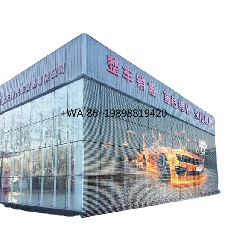 

Outdoor P7.81 Transparent LED Film Panel Screen for Glass Wall Advertising
