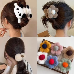 Garras coreanas do cabelo do luxuoso para mulheres, grampos de cabelo, presilhas do caranguejo, Headwear elegante, acessórios modernos do cabelo, Headwear para meninas