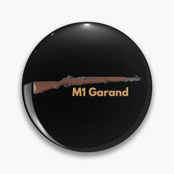 American Ww2 Rifle M1 Garand  Soft Button Pin Gift Hat Clothes Badge Lapel Pin Decor Brooch Creative Jewelry Women Cute Fashion
