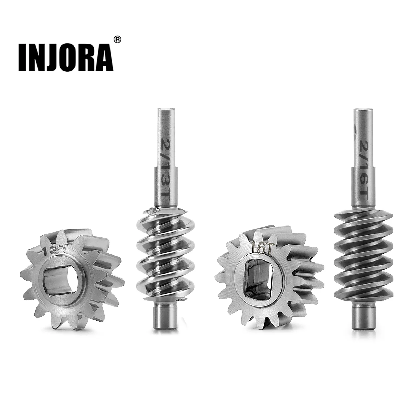 INJORA Axle Worm Gear Set for 1/30 Axial SCX30 (2/13T, 2/16T, 2/12T)